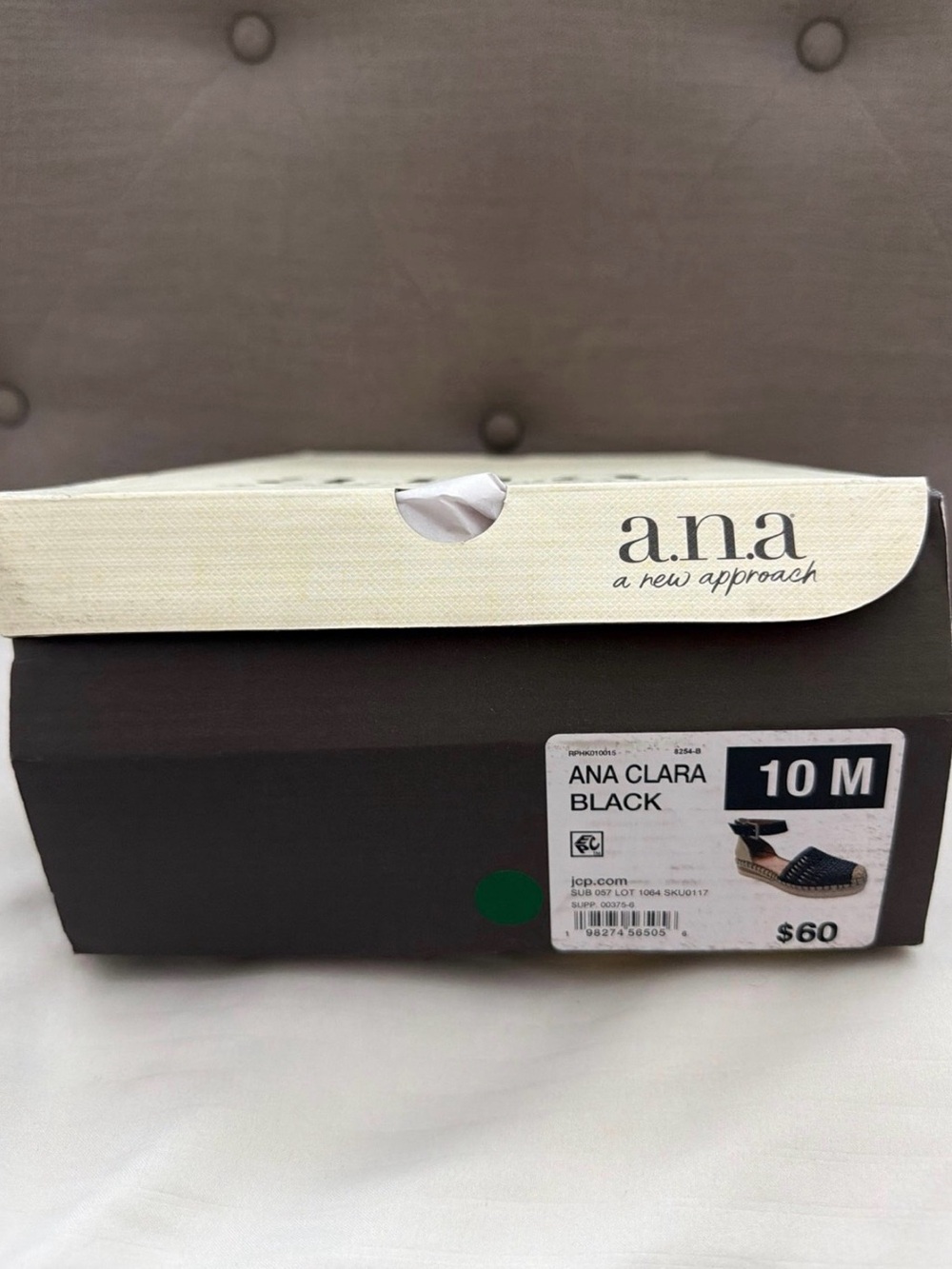 a.n.a Ana Clara Black Women’s Sandals 10M